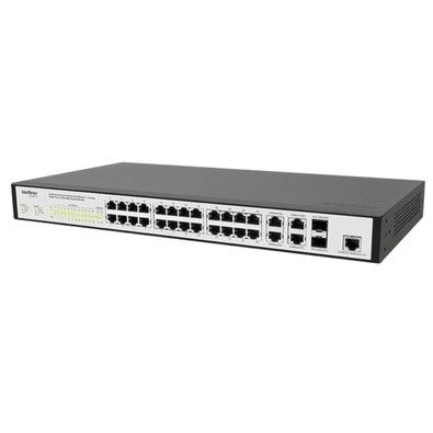 Switch Gerenciável 24 Portas 10/100 Mbps Fast Ethernet + 4 Portas intelbras - SF 2842 MR